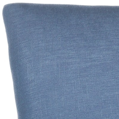 Transitional Linen Upholstered Parsons Side Chair in Blue