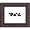 PosterPalooza | 3.5" Wide Ornate Brown Picture Frame - UV Acrylic, Backing Board, Hanging Hardware Included - 2 of 4