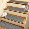 WaterHog 8.5"x30" Set of 4 Squares Indoor/Outdoor Stair Treads Door Mats - 2 of 4
