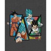 Dragon Ball Super Goku and Vegeta Character Art Men's Charcoal Heather T-shirt - 2 of 3