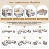 CAVINAS 7-Piece Patio Couch Set, Metal Porch Furniture Sets with Thick Cushions, All-Weather Outdoor Loveseat for Garden - 4 of 4