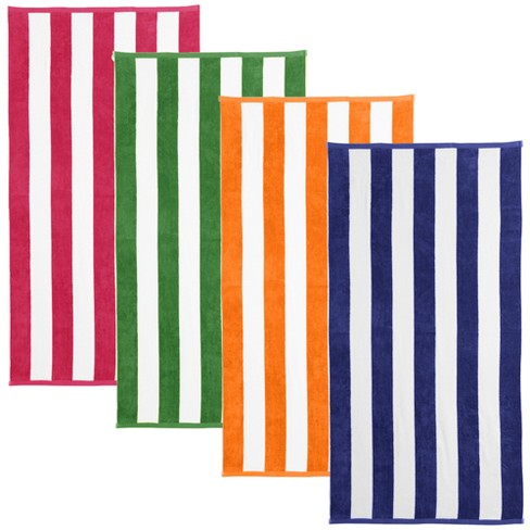 1pc Multicolor Stripe Pattern Coral Fleece Cleaning Cloth