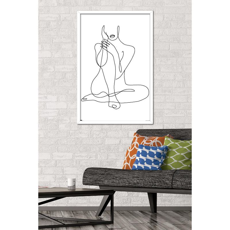 Trends International Woman - Continuous Line Drawing Framed Wall Poster Prints, 2 of 7
