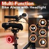 Fosmon Bike Lights for Night Riding, Rechargeable Bicycle Lights Front & Rear Set, IP65 Bike Headlight, Smart Bike Tail Light with Bike Horn & Alarm - 2 of 4
