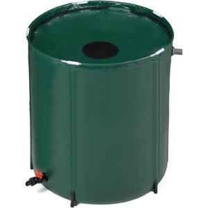 VINGLI Collapsible Rain Barrel, Portable Water Storage Tank, Rainwater Collection System Downspout, Green - 1 of 4