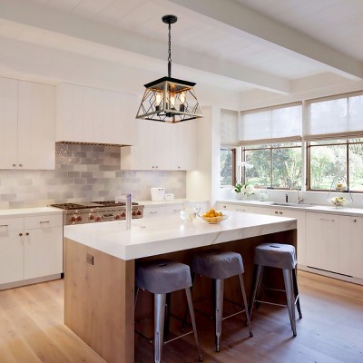 Farmhouse 4-Lights Vintage  Metal Pendant Light, Antique Chandeliers,Ceiling Lights Light Fixtures -The Pop Home