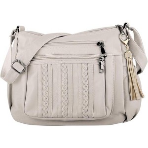Generic Purses for Women Pocketbooks Soft PU Leather Ladies Crossbody Purse Multi Pocket Shoulder Bag - 1 of 4