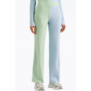Women's AWA RIBBED-KNIT STRAIGHT-LEG PANTS - HELMSTEDT - 1 of 4