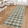 Plaid Washable Rug Area Rug for Bedroom Modern Living Room Rug Non Slip Tartan Large Area Rug Non Shedding Throw Rugs - 4 of 4