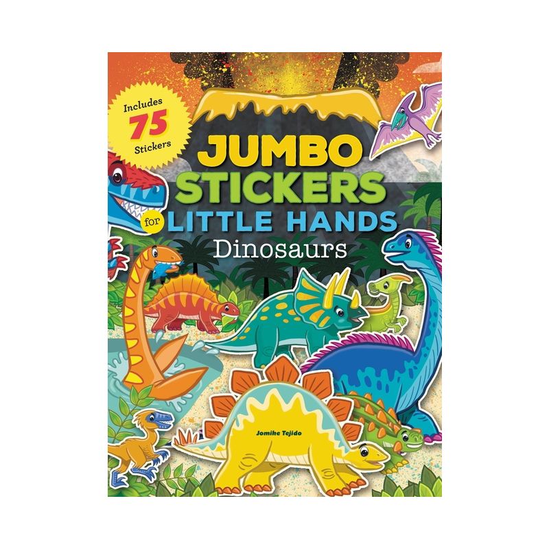 Jumbo Stickers for Little Hands: Dinosaurs - by  Jomike Tejido (Paperback), 1 of 2