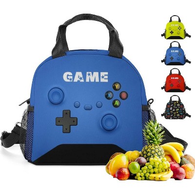 Insulated Lunch Box for Boys Girls, Game Lunch Bag for School Work Office Travel Picnic Hiking Beach