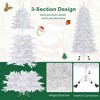 Resenkos 7-Ft Artificial Christmas Tree with 1880 PE PVC Branch Tips - White - 2 of 4
