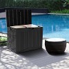 MaseiKar 50 Gallon Waterproof Deck Box, Lockable Resin Storage Box for Patio Furniture Cushions Garden Tools and Outdoor Delivery Storage - 2 of 4