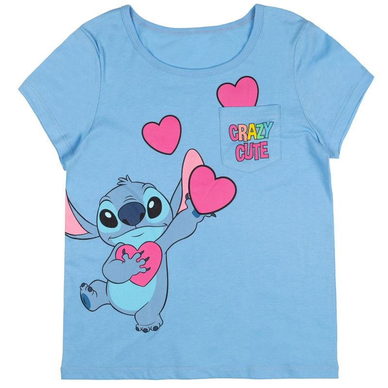 Disney Minnie Mouse Nightmare Before Christmas Winnie the Pooh Lilo & Stitch Sally Zero Girls T-Shirt Toddler to Big Kid, 1 of 9