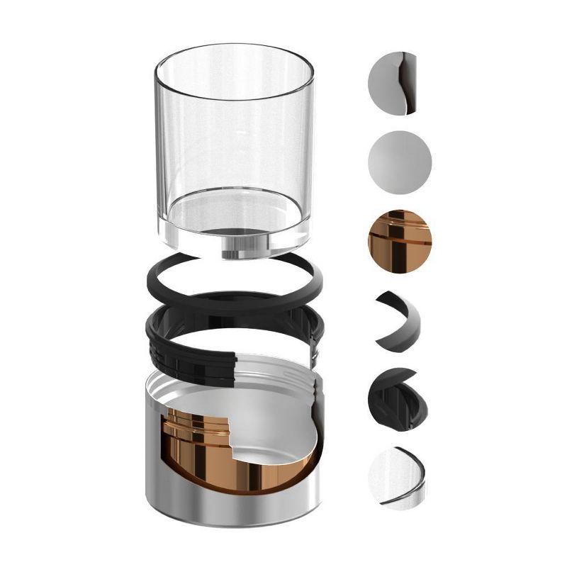 ASOBU On The Rocks 10.5oz Stainless Steel and Glass Insulated Whiskey Sleeve with Whiskey Glass, 4 of 7
