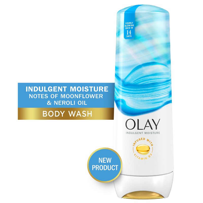 Olay Indulgent Moisture Body Wash Infused with Vitamin B3 - Notes of Moonflower and Neroli Oil - 20 fl oz, 3 of 12