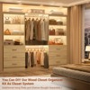 Aheaplus 71'' Tall Storage Bookcase, Bookshelf with 3-Tier Open Shelves and 3 Drawers, Wood Storage Cabinet - 4 of 4