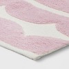 4'x5'6" Scallop Kids' Rug Purple - Pillowfort™: Cotton, Machine Washable, Medium Pile, Kids Bedroom Decor - 3 of 4