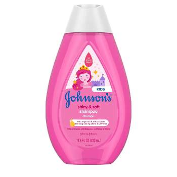 Johnson's Kids' Shiny & Soft Shampoo with Argan Oil & Silk Proteins, for Toddlers' Hair - 13.6 fl oz