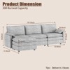 GustoWave 108'' Modular Sectional Couch, Comfy Cloud Couch with Movable Ottoman, Modern Chenille L Shaped Modular Sofa Deep Seat - 2 of 4