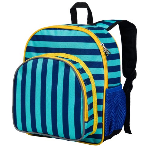 Wildkin 12-inch Kids Backpack , Perfect For Daycare And Preschool, Ideal  For School & Travel Toddler Backpacks (blue Stripes) : Target