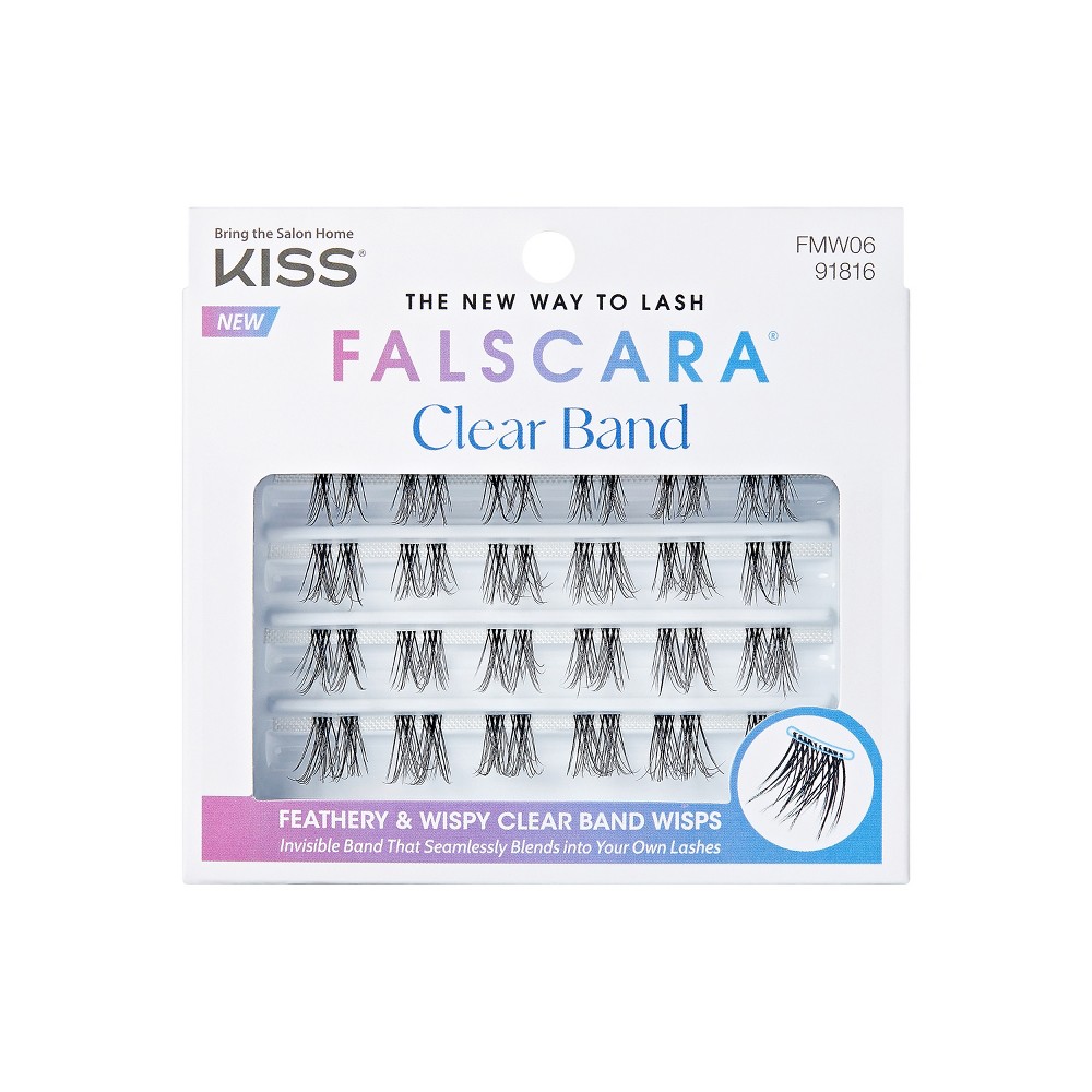 Photos - False Eyelashes KISS Products Falscara  - Clear - 24ct