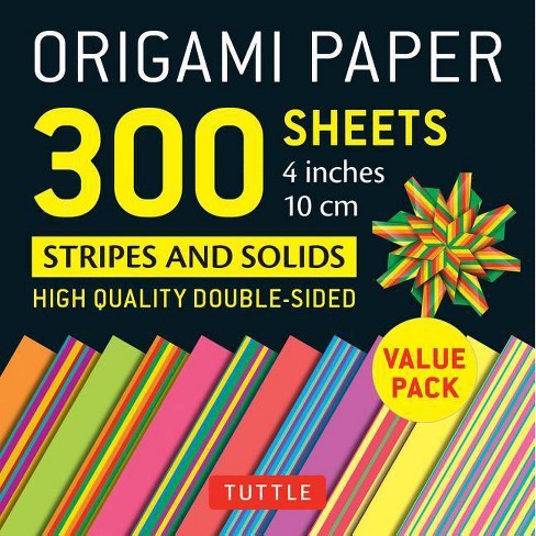 Origami Paper 300 Sheets Stripes And Solids 4 10 Cm By Tuttle Publishing Loose Leaf Target