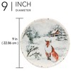 Certified International Set of 4 Winter's Frost Dessert Plates - 3 of 4