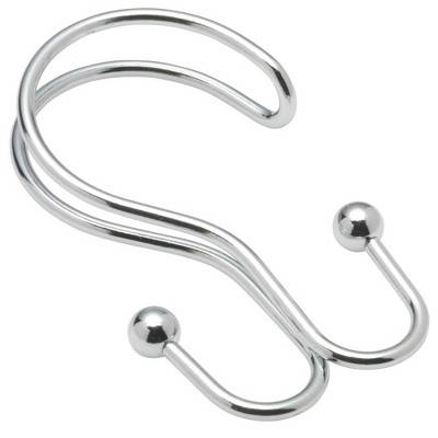 Carnation Home Fashions Double Shower Curtain Hook - 2.5x4"