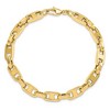 Black Bow Jewelry 6mm 14k Yellow Gold Fancy Anchor Chain Bracelet, 8.75 Inch - 3 of 4