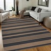 Modern Washable Living Room Rugs, Non Slip Stripped Lines Print Bedroom Carpet, Indoor Stain Resistant Floor Rugs for Dining Room Office - 4 of 4