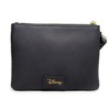 Disney Wallet, Double Pocket Wristlet, Jasmine Script Debossed, Castle Emblem Gold, Black, Vegan Leather - 3 of 4
