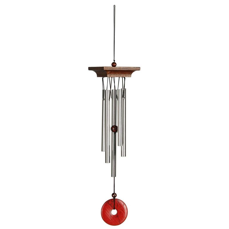 Woodstock Windchimes Red Jasper Chime Mini, Wind Chimes For Outside, Wind Chimes For Garden, Patio, and Outdoor Décor, 13"L, 1 of 9