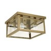 Livex Lighting Milford 4 - Light Flush Mount in  Antique Brass - 2 of 2