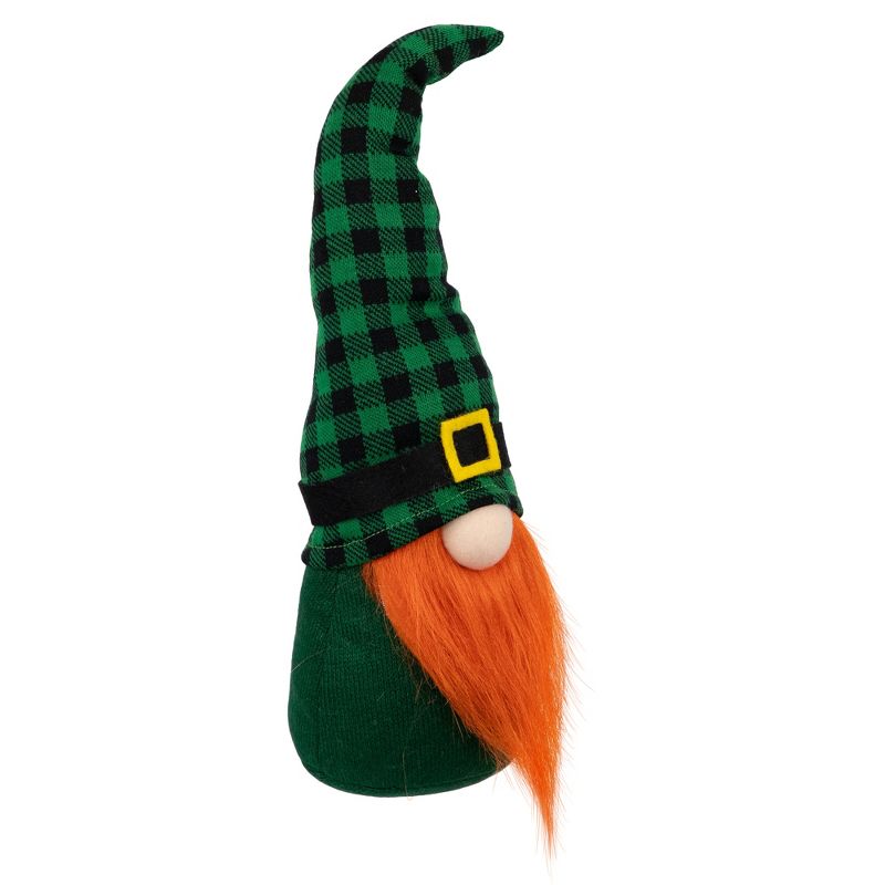 Northlight Plaid St. Patrick's Day Leprechaun Gnome - 13" - Green, 4 of 6
