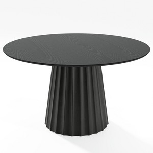 Dovelina Round Dining Table Mid-Century Dining Room Table with Designer Table Base - 1 of 4