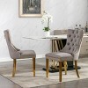 Modern Upholstered Dining Chairs Set of 2, Dining Chairs with High Back,Velvet Cushion Dining Chairs for Kitchen or Dining Room-Maison Boucle - 2 of 4