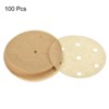 Unique Bargains Non-Stick Round Parchment Air Fryer Steaming Baking Mats Brown - 3 of 4