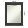 Amanti Art Rustic Plank Petite Bevel Bathroom Wall Mirror - 4 of 4