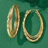 Ross-Simons Italian 14kt Yellow Gold Triple Hoop Earrings - 3 of 4