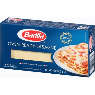 Barilla Oven Ready Lasagna Noodles - 9oz : Target