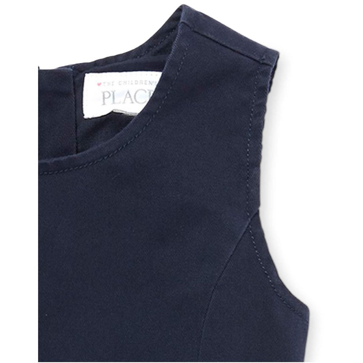 The Children's Place Toddler Girls Uniform Sleeveless Belted Woven Jumper - thumbnail 3