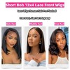 Jessie's Wig 8Inch Short Straight Bob Wig 13X4 Pre Cut Lace Natural Black 1 Pc/Pack - 2 of 4