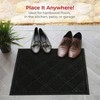 Universal Entryway Door 42x 35 Inch Plaid Floor Indoor Outdoor Use No - Slip Washable Patio Garage Red Black Patterned Mat - 4 of 4