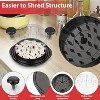 Attop Chicken Chopper, Large Chicken Breast Chopper Tool with 7-Inch Jaws - Cleaning Brush Silicone Pad, Dishwasher Safe, Non-Slip, BPA Free, Black - 4 of 4