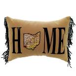 Home Decor Ohio Fringe Heart Cincinnati Oillow Hand Made America  -  Decorative Pillow