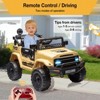 Coucheta 12V Electric Ride-On Truck for Kids: Remote Control, Spring Suspension, LED Lights, Music, 3 Speeds, for Age 4-8 - 2 of 4