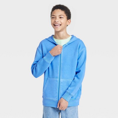 Boys zip store up sweatshirt