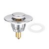 Unique Bargains Stainless Steel Anti-Backflow Kitchen with Protective Cover Drain Stoppers - 3 of 4