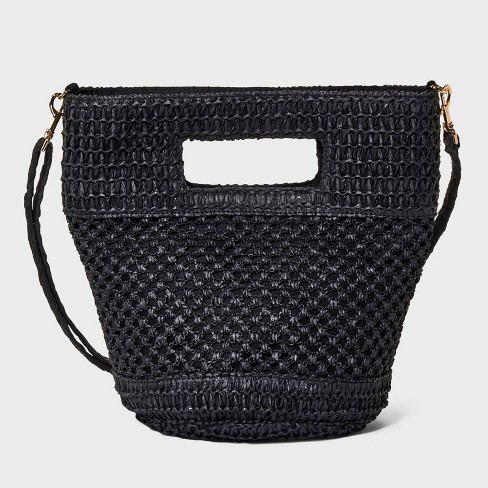 Straw crossbody bag target sale